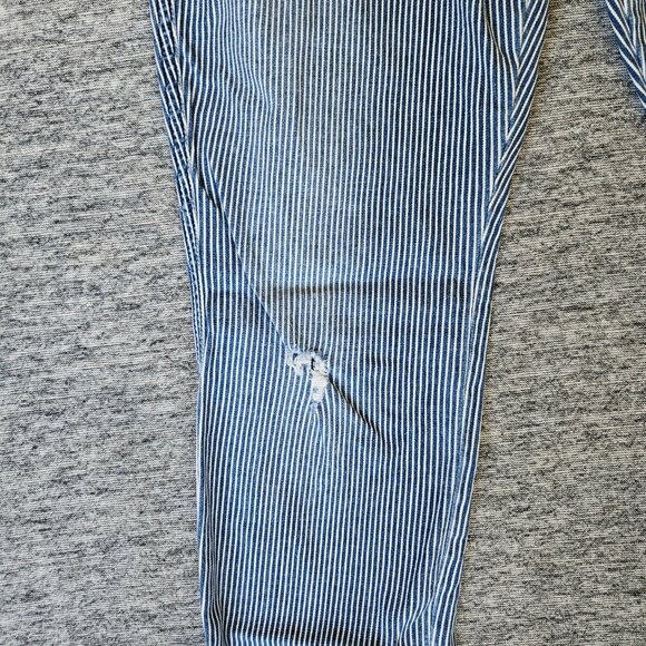 Mother Women's The Vamp Skinny Jean On the Road Destroy Railroad Stripe Size 28 - Picture 6 of 16